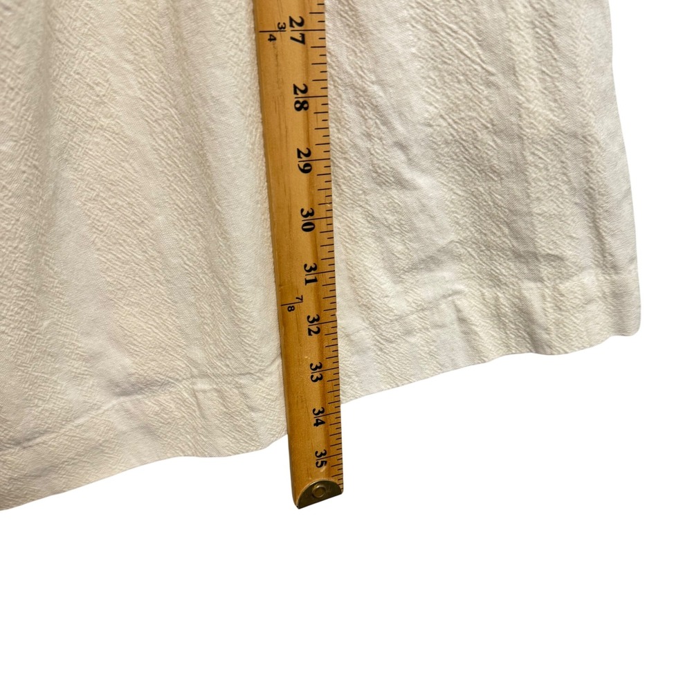 Free People Mila Mini Dress Womens Large Ivory White NWT Smocked Puff Sleeve - Picture 9 of 11